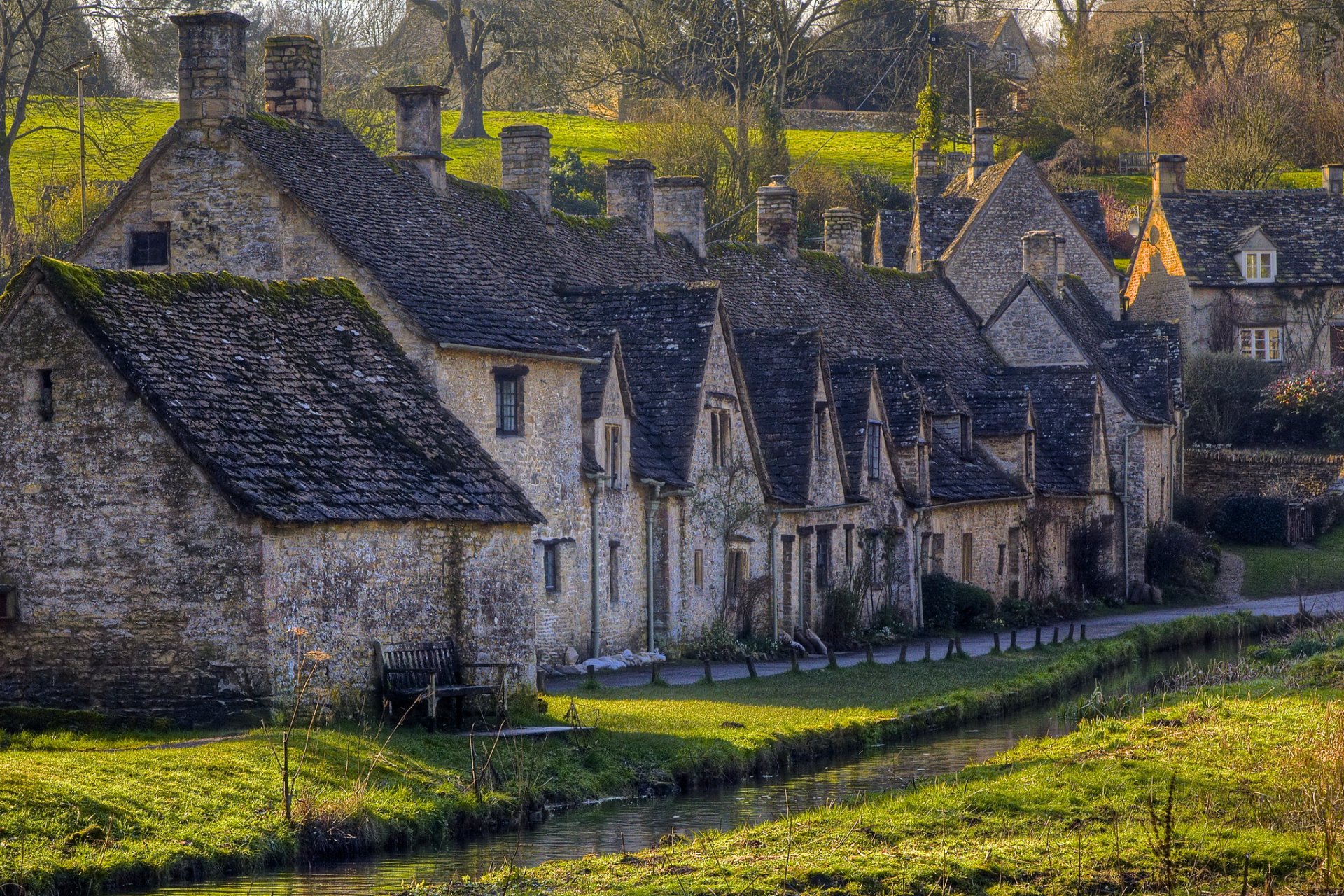 inghilterra gloucestershire bibery cittadina villaggio