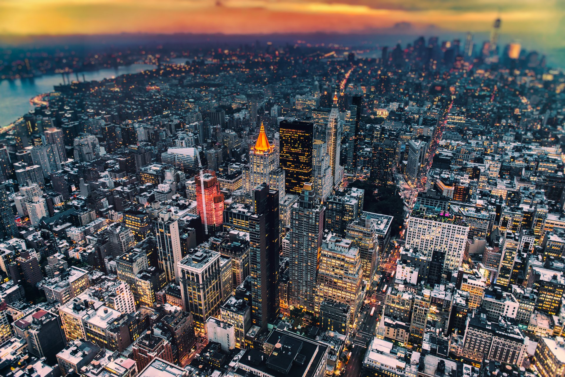 estados unidos nueva york manhattan noche