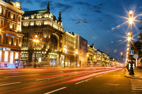 Moscow. Nevsky Prospekt in St. Petersburg