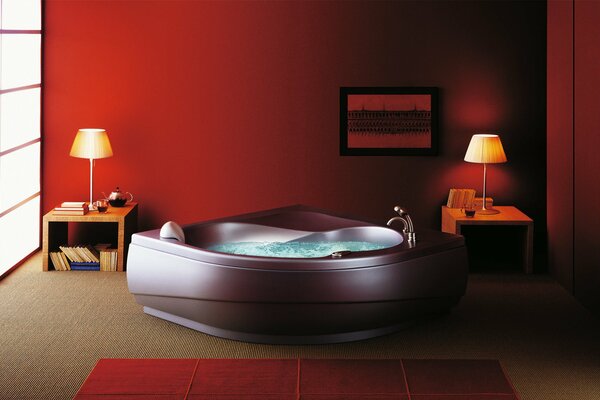 Hermoso Jacuzzi en la habitación