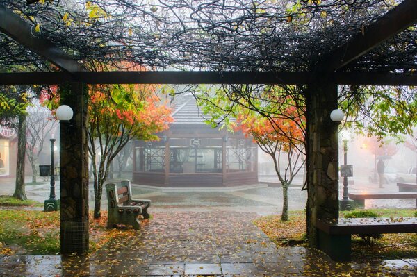 La ciudad tiene un clima lluvioso en otoño