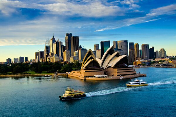 Sydney, Australie mer du soir