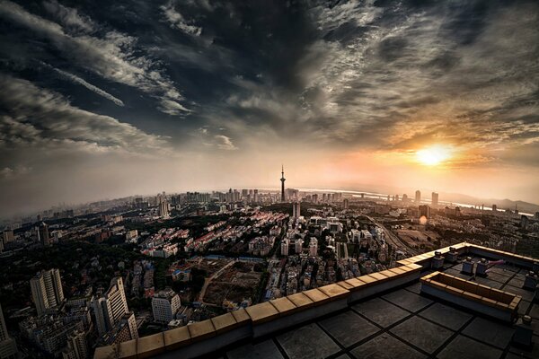 Vista desde lo alto de China