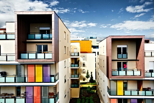 Casas modernas en las zonas de dormir de Francia