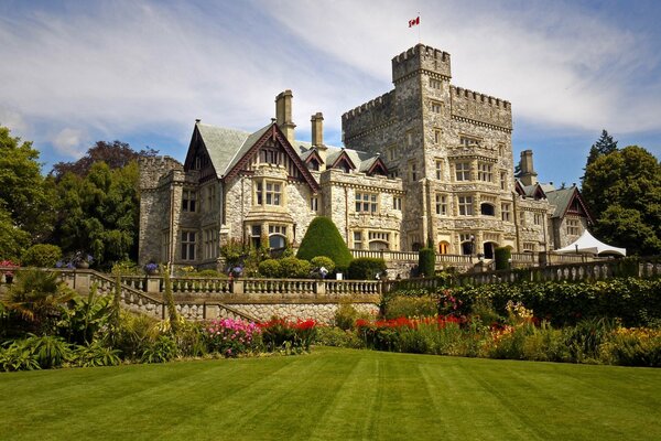 Castello di Hatley in Canada nella Columbia Britannica