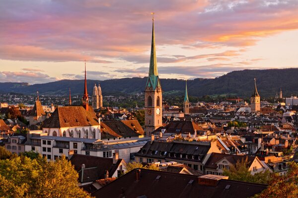 Città favolosamente bella in Svizzera