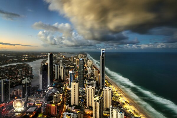 Surfers paradise в небоскребах в Австралии