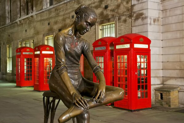 Art sculptural londonien dans les rues de la ville