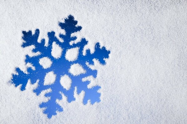 Hiver neigeux avec de beaux flocons de neige