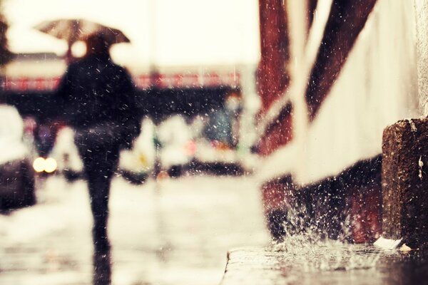 Las gotas de lluvia son como la curación, después de él en el alma es muy cálido