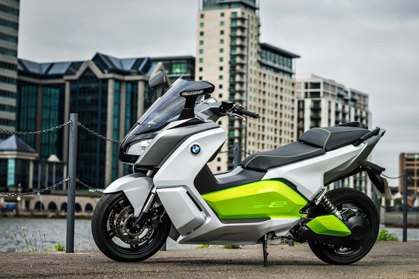 Moto électrique BMW à Londres