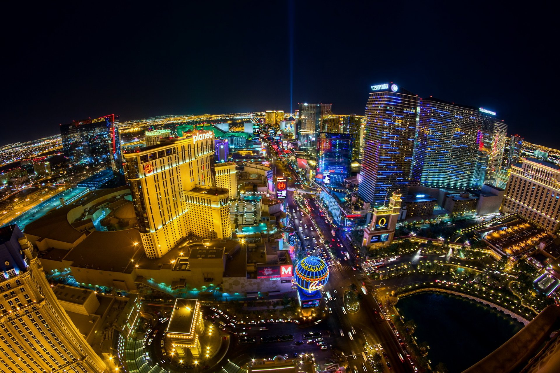 estados unidos cita las vegas noche horizonte las vegas goisont hoteles luces carretera