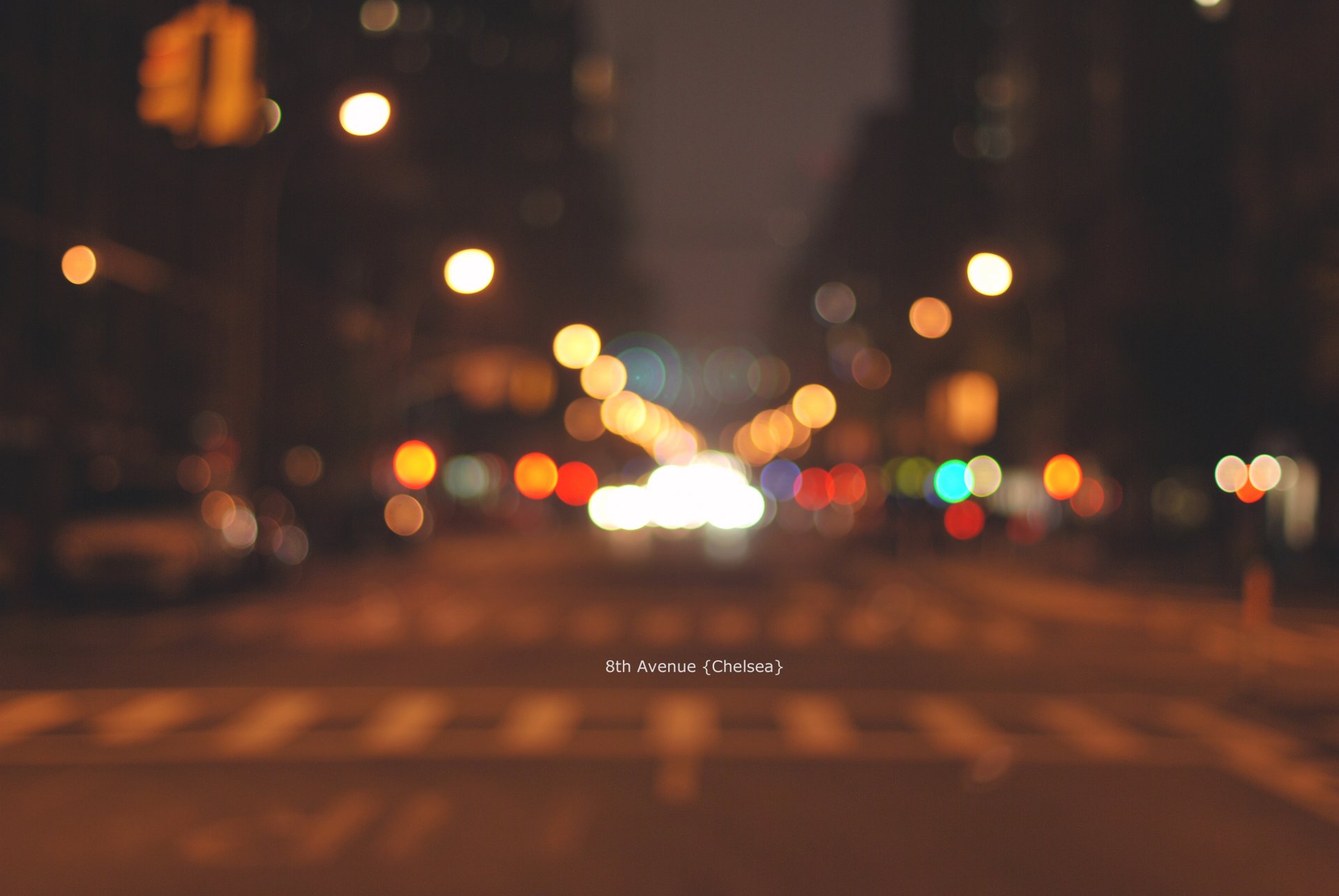 bokeh new york chelsea manhattan spot lanternes nuit