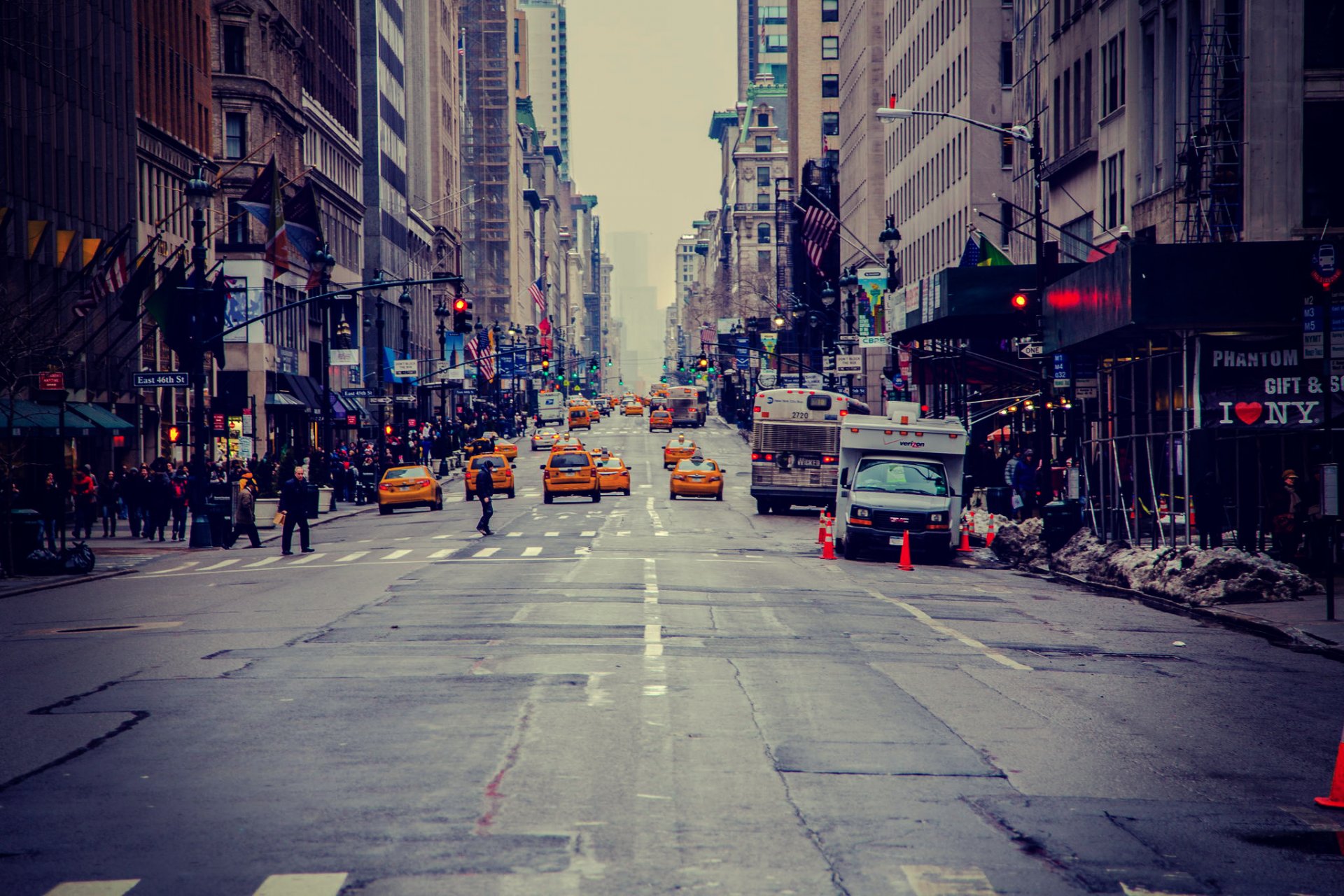 new york usa stadt amerika new york wolkenkratzer straße taxi