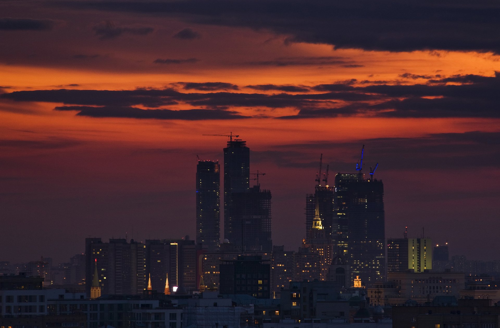 stadt stadtbild moskau hintergrundbilder wolken gebäude