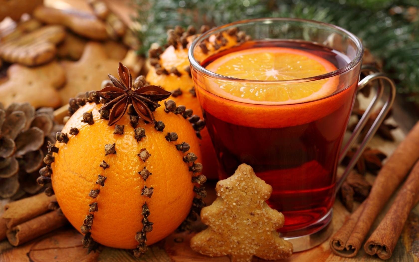 glühwein getränk kekse nelken orange