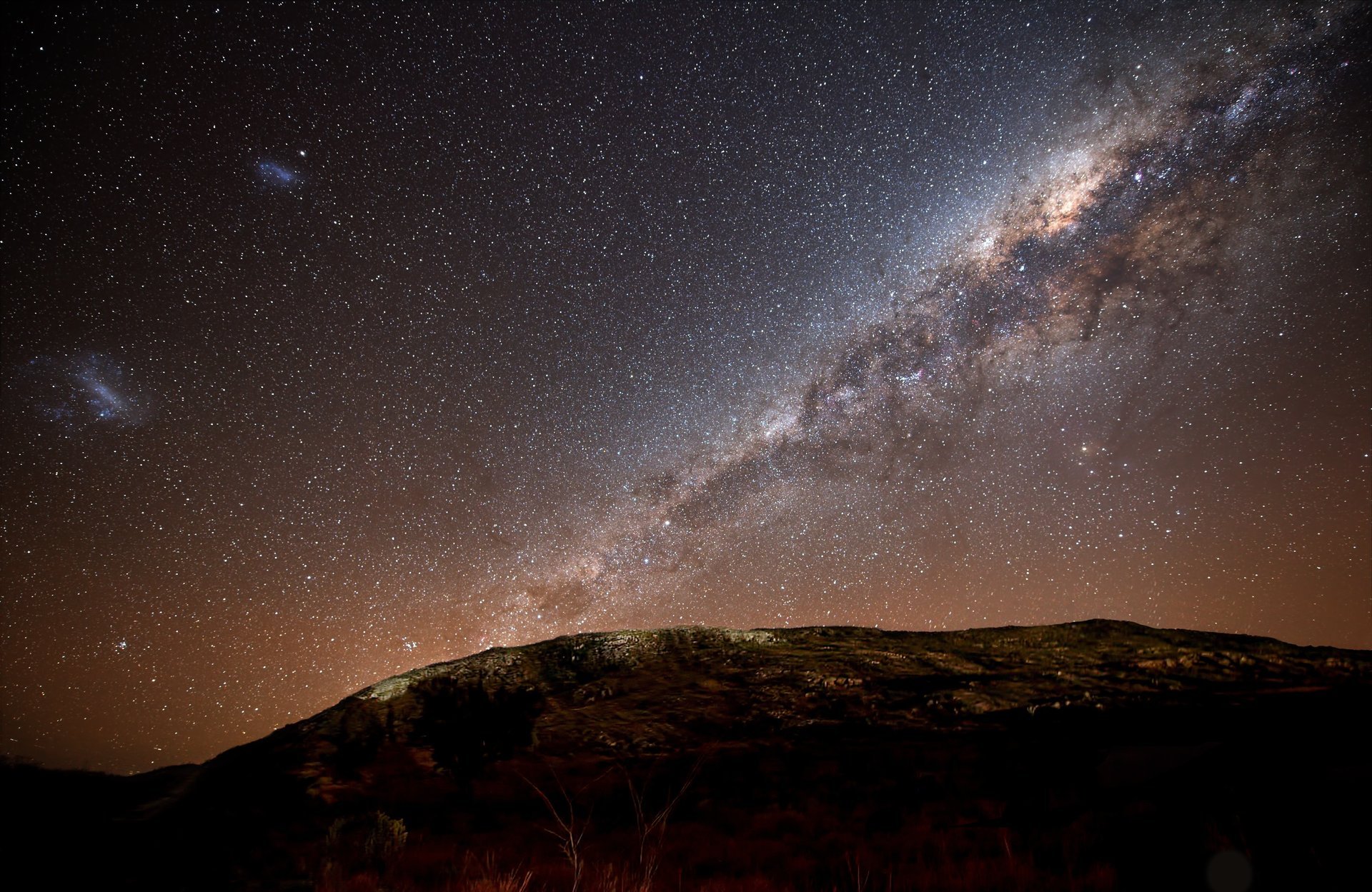 cielo nocturno vía láctea vía láctea galaxy galaxias estrellas