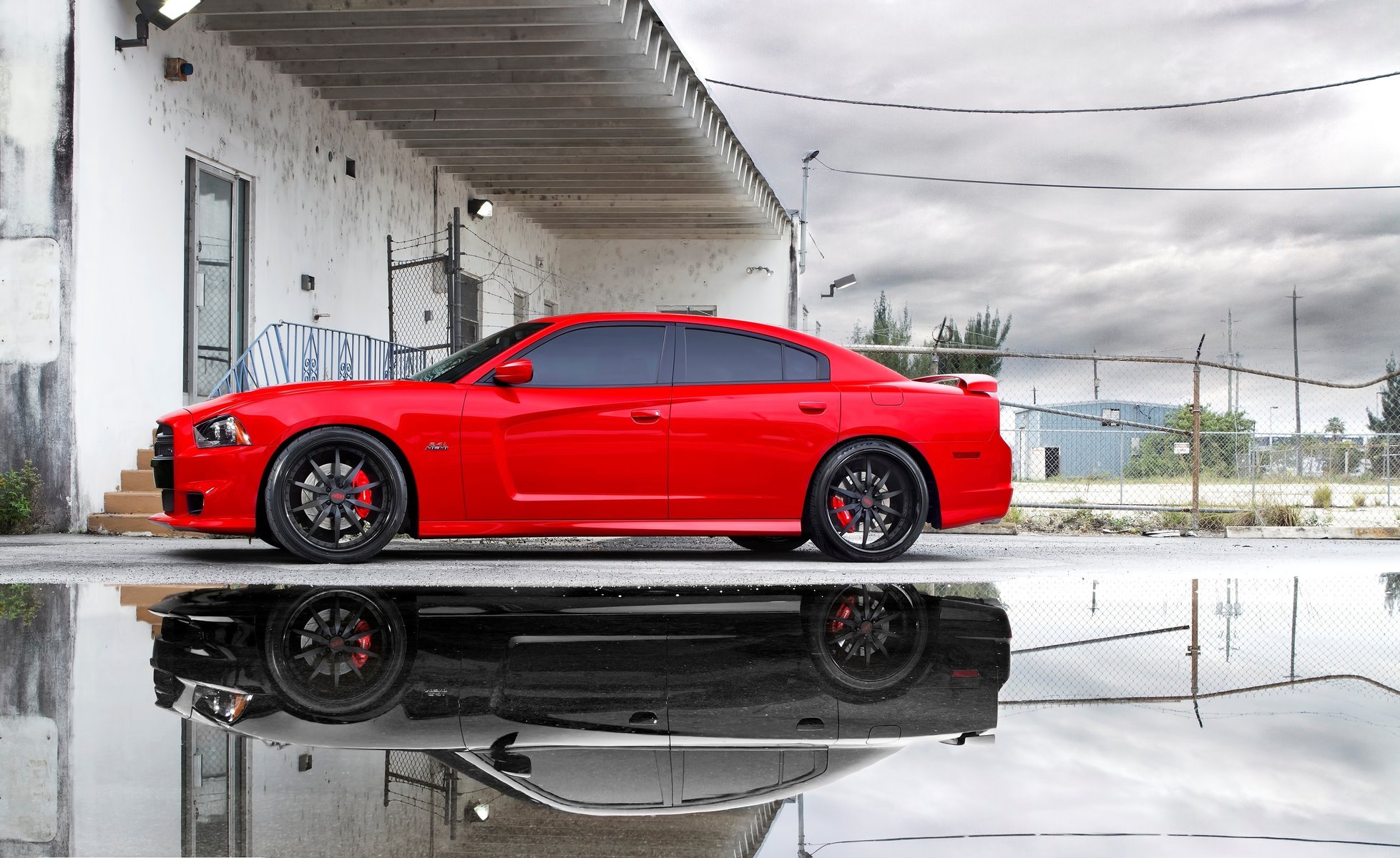 dodge puddle miami charger dodge charger srt8 cielo rojo srt8 reflection