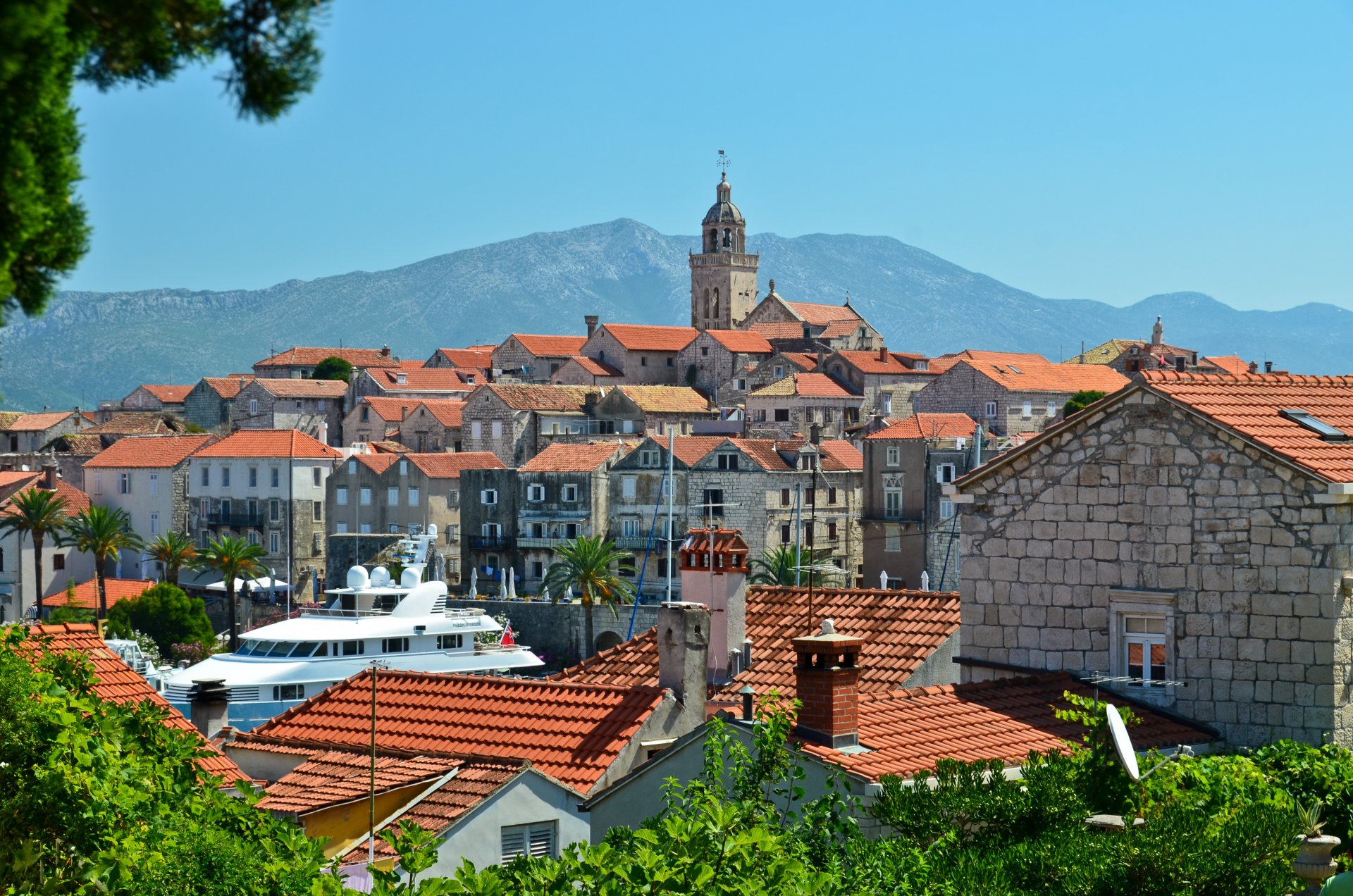 croatie korcula mer adriatique vieille ville