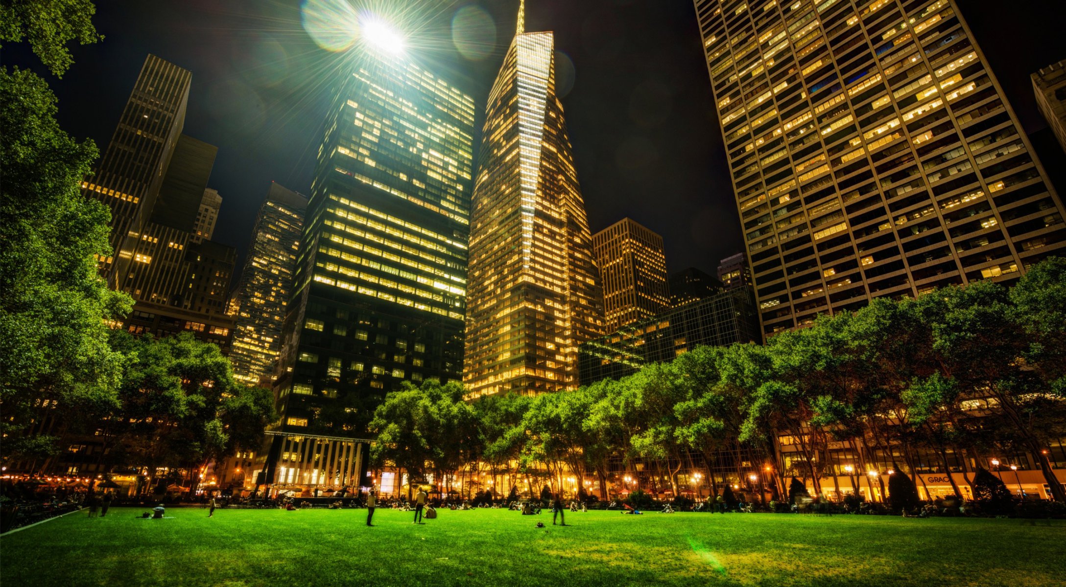 bryant park nowy jork miasto tapety na pulpit