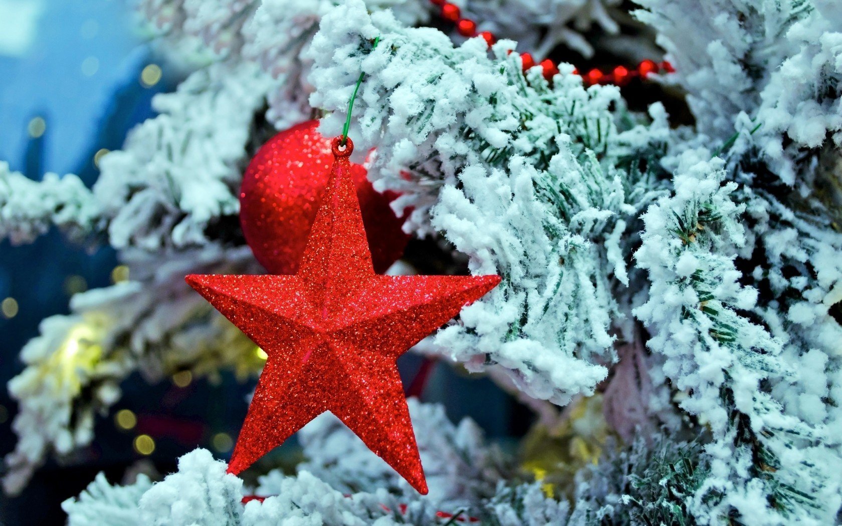 estrella árbol de navidad juguete rojo