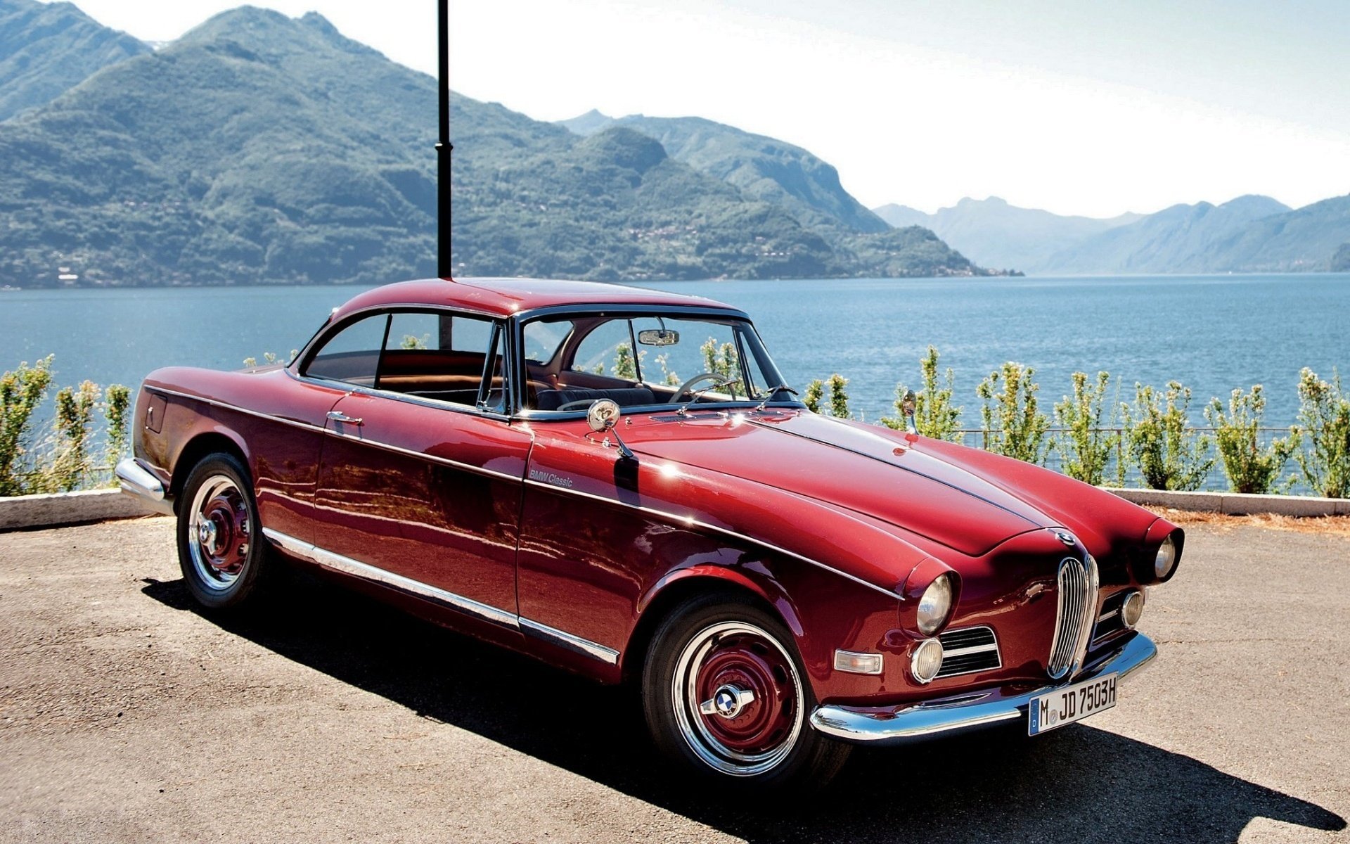 1956 купе бмв красный 503 coupe bmw