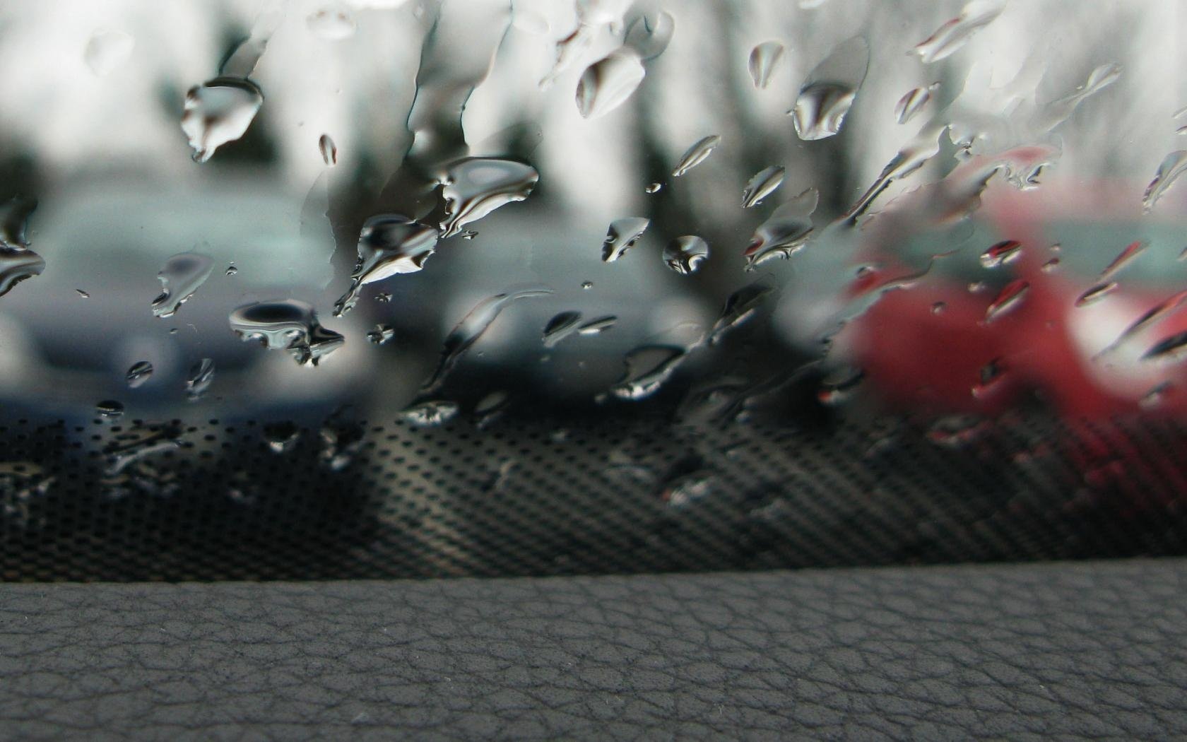 coches ventana gotas lluvia agua vidrio