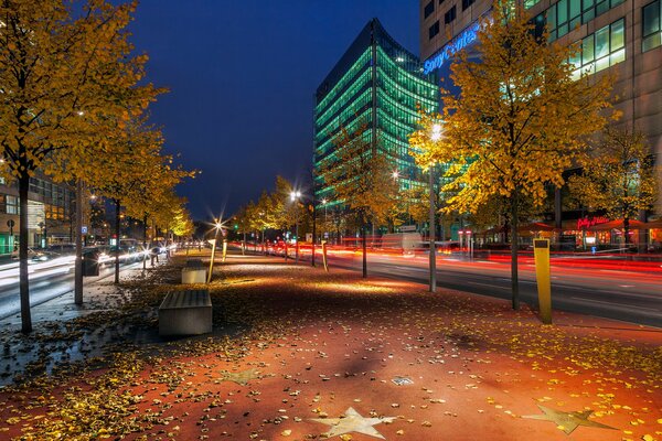 Night city in Germany