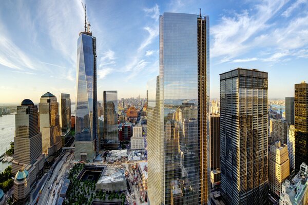 Vista dall alto della moderna New York