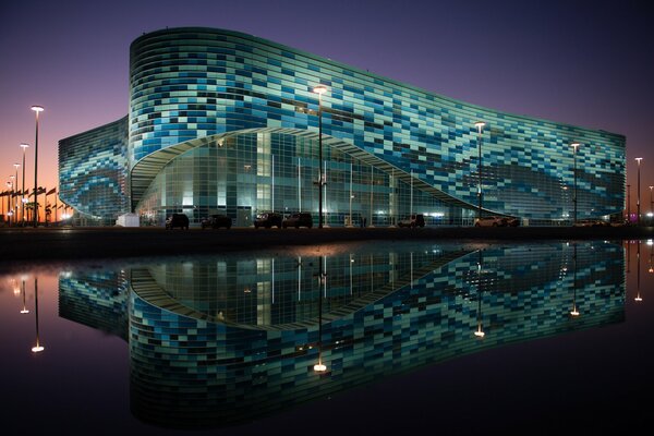 Beautiful Iceberg Sports Palace in Sochi