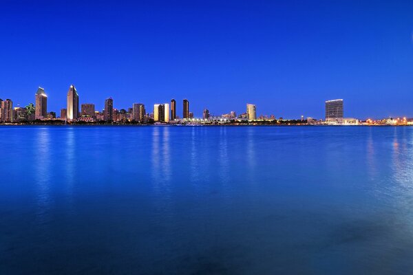 San Diego in the light of the moon is beautiful and unique