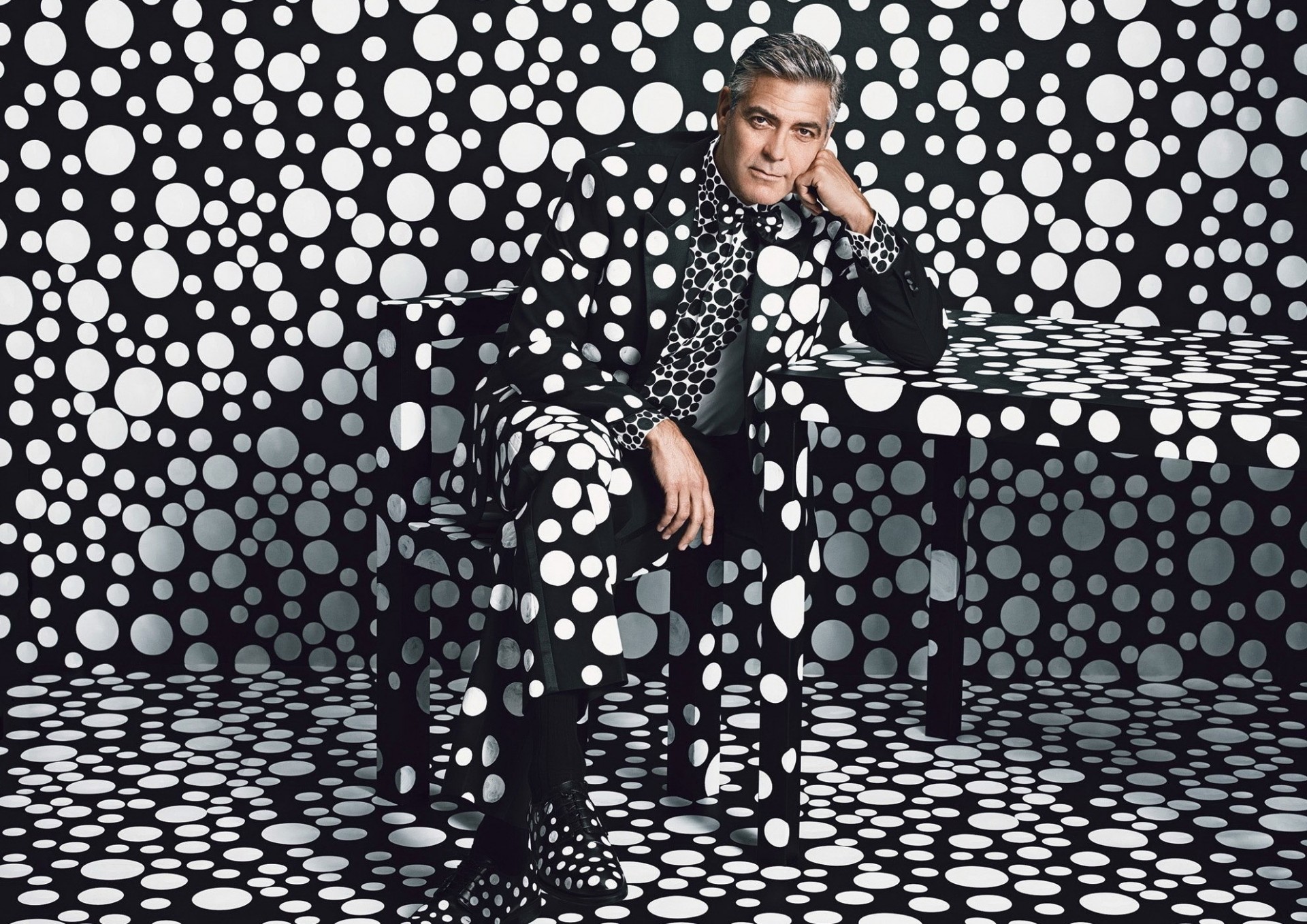 photoshoot acteur george clooney