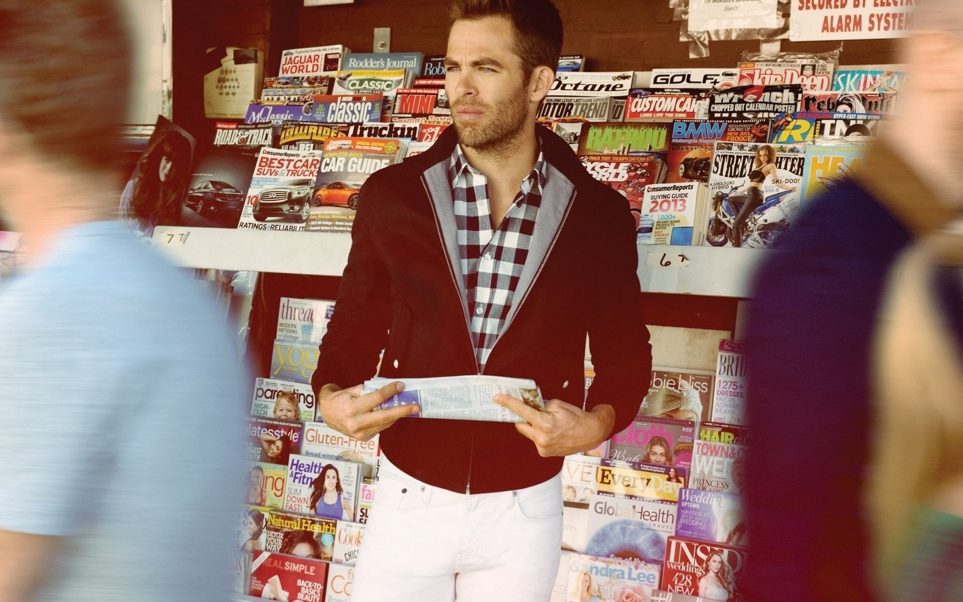 chris pine periódicos hombre actor