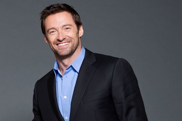 The smile of actor Hugh Jackman