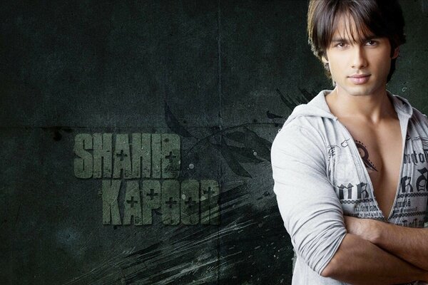 Photo of Shahid Kapoor on a dark background