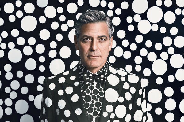 Author s portrait of George Clooney darkness and light