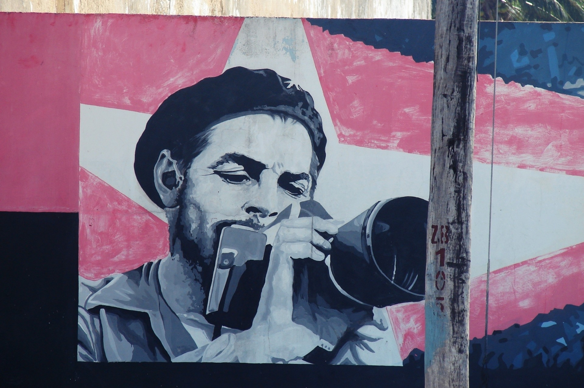 graffiti cuba che guevara disegni sul muro che