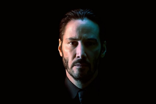 Retrato del actor Keanu Reeves