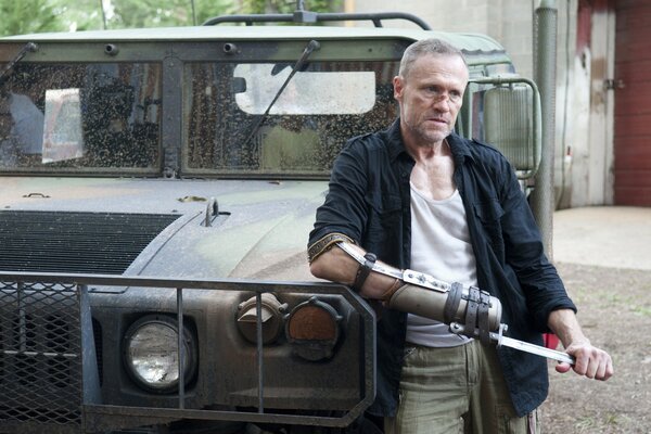 Michael Rooker in the movie The Walking Dead 