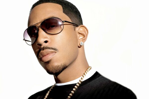 Ritratto del rapper e attore americano Ludacris