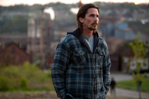 Retrato del famoso actor Christian Bale