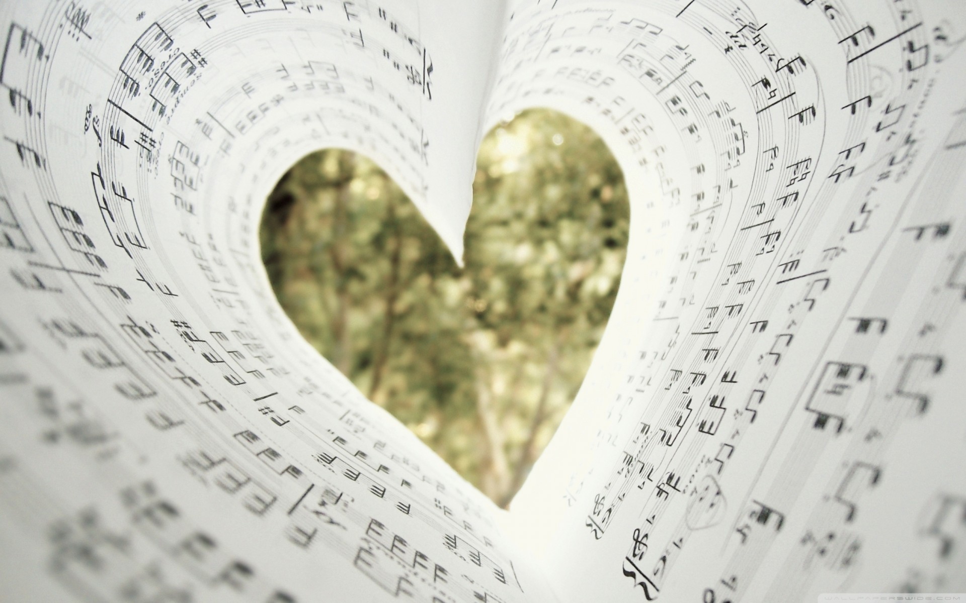 music love notes sheets heart piano