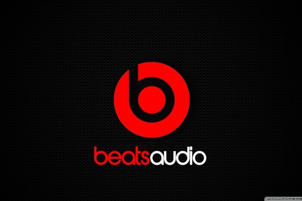 Beats audio sur fond noir