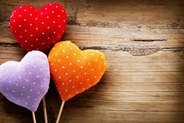 Colorful hearts for Valentine s Day