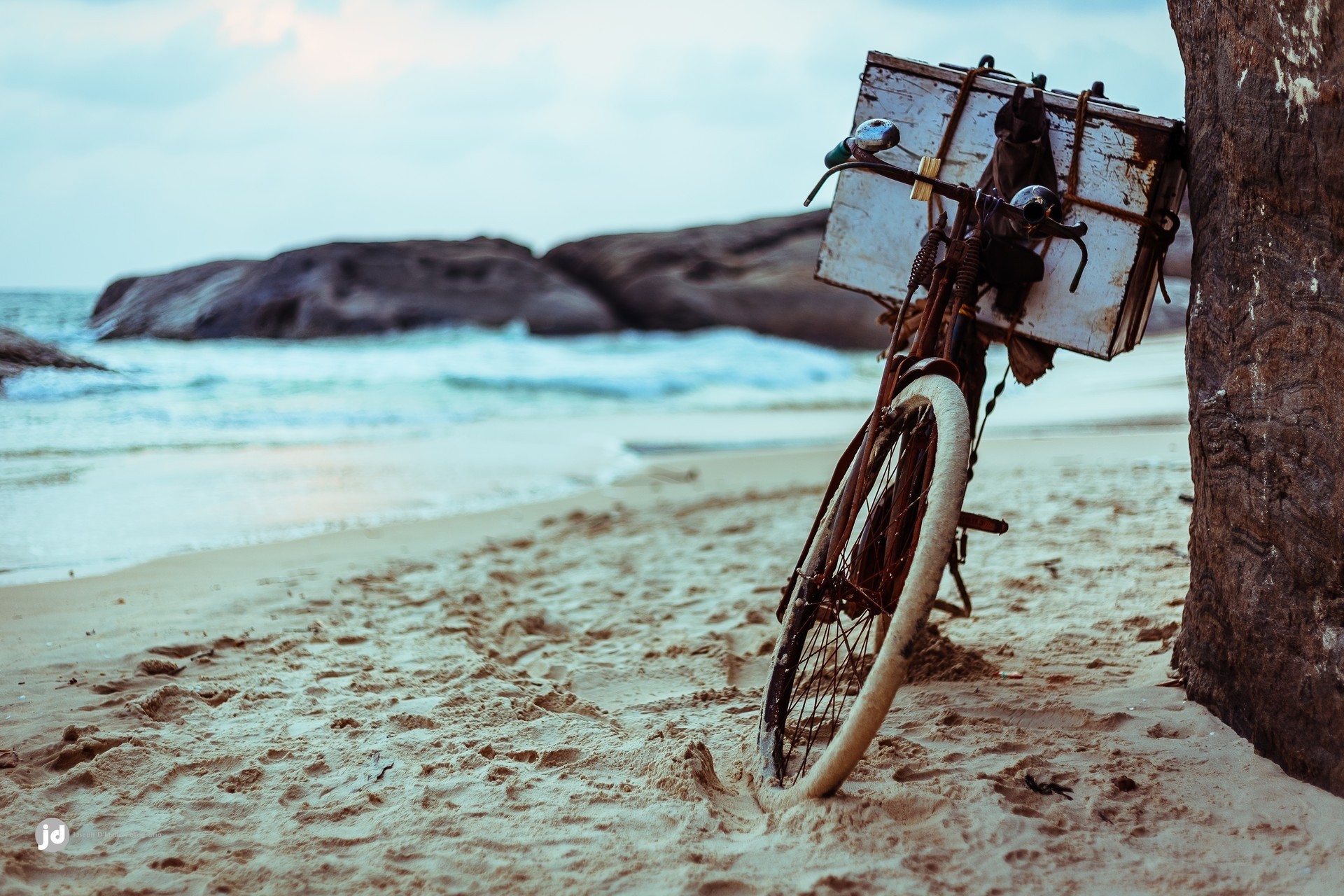 bici vecchio spiaggia bici