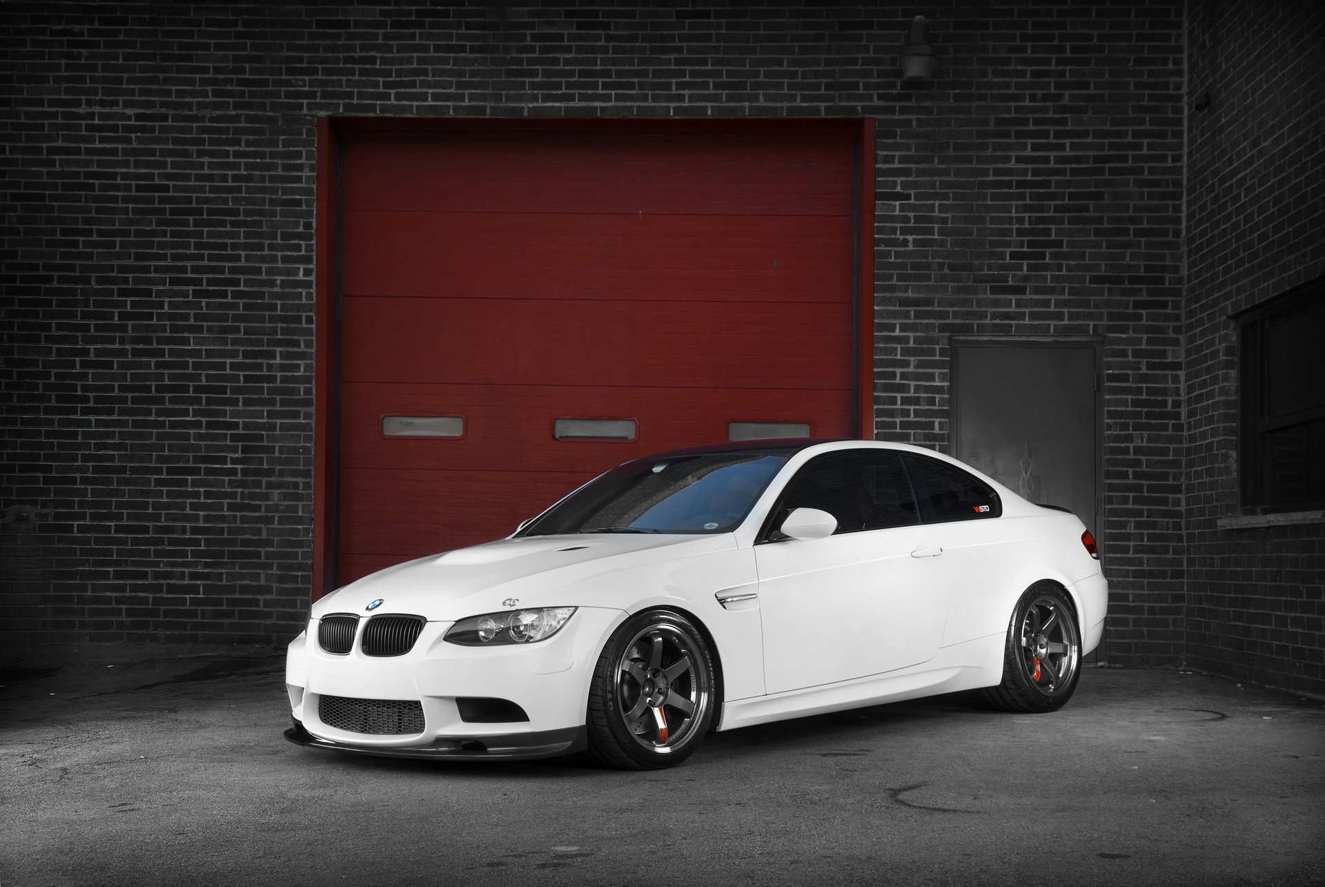 bmw blanco m3 bmw blanco pared de ladrillo