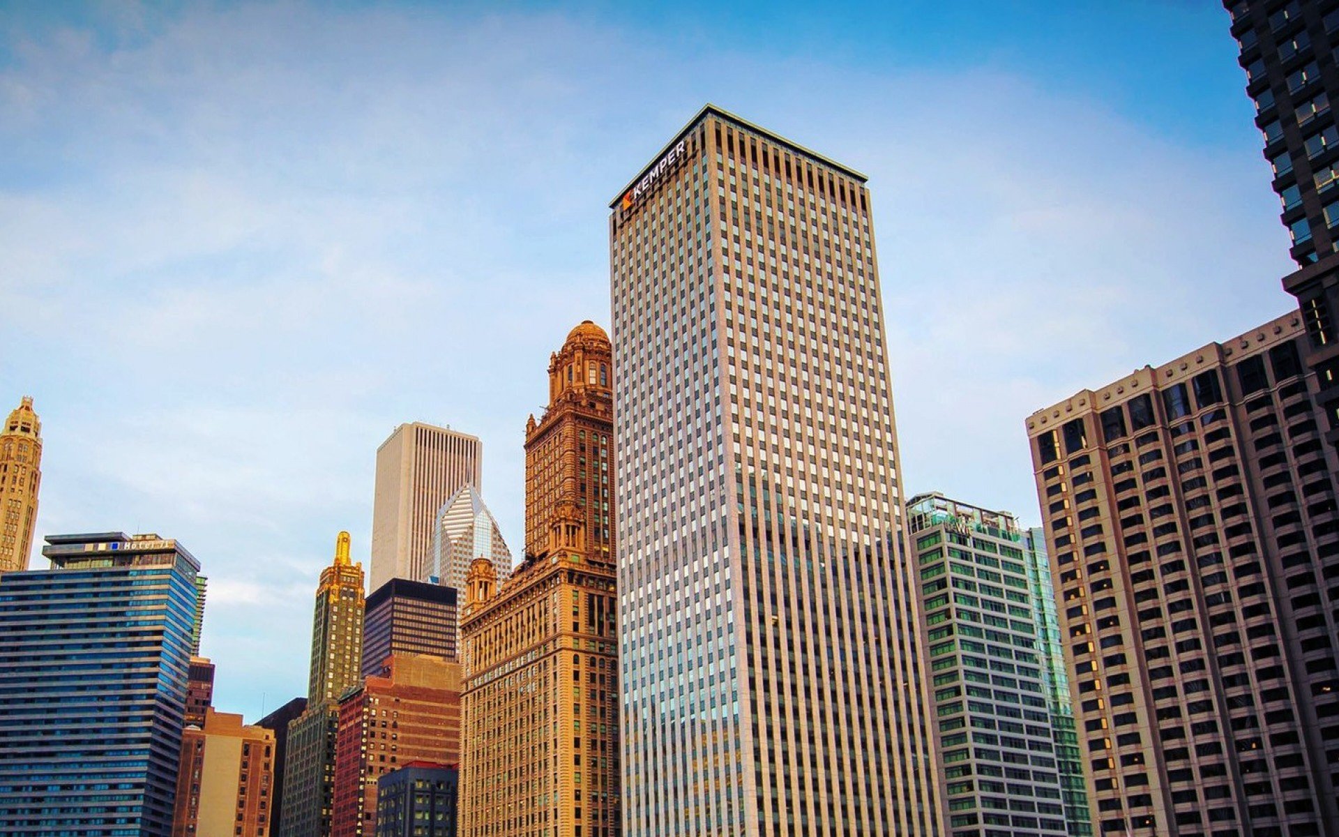 illinois chicago usa amerika gebäude wolkenkratzer himmel hochhäuser