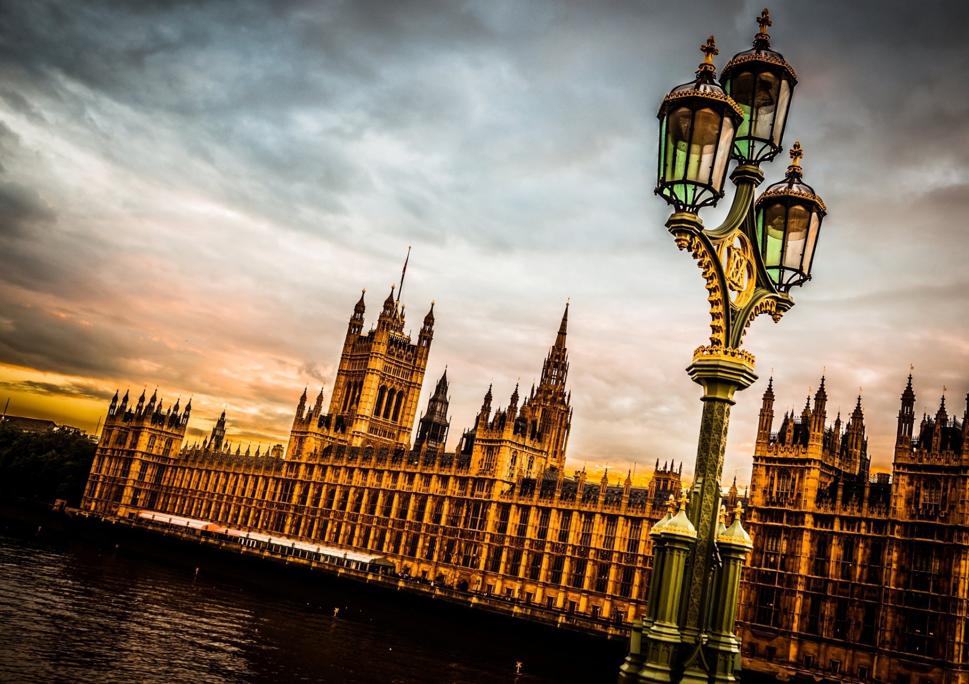 palace of westminster london england united kingdom lantern river thames thames city sky clouds evening