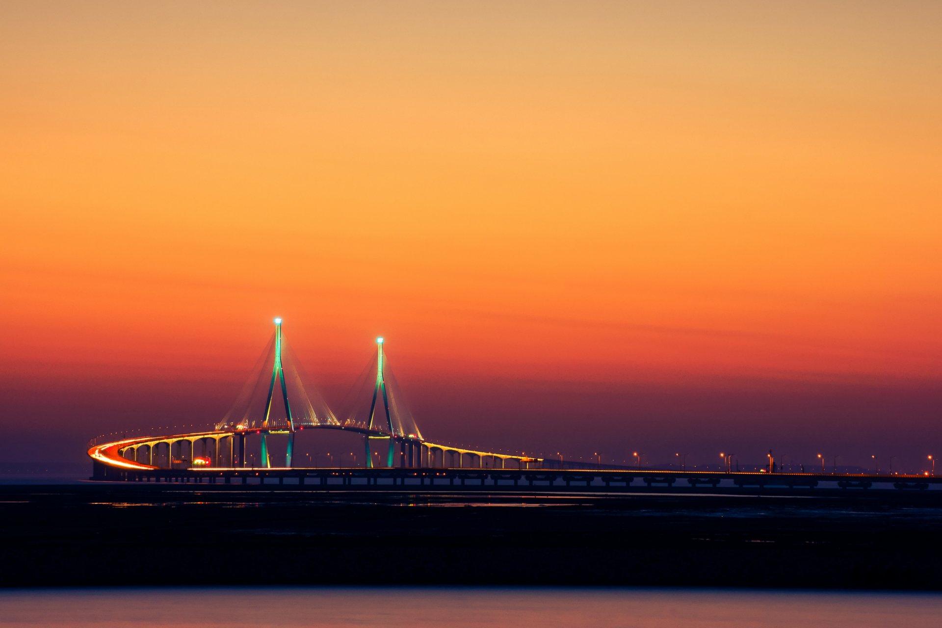 città incheon corea ponte luci da yoonki jeong