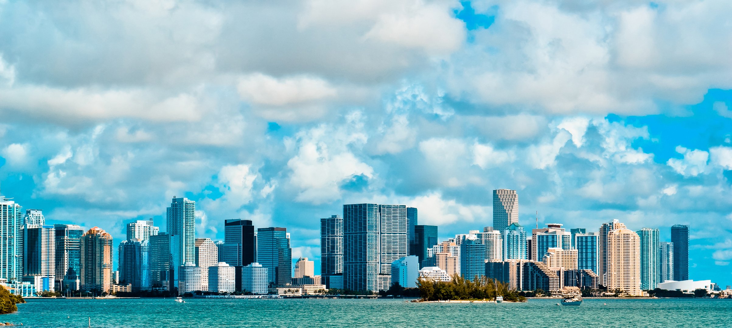 miami usa america spiaggia di miami cielo nuvole edifici grattacieli florida